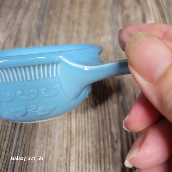 Vintage TST Turquoise Oven Serve Oval & French Casserole Dishes - Picture 6 of 9